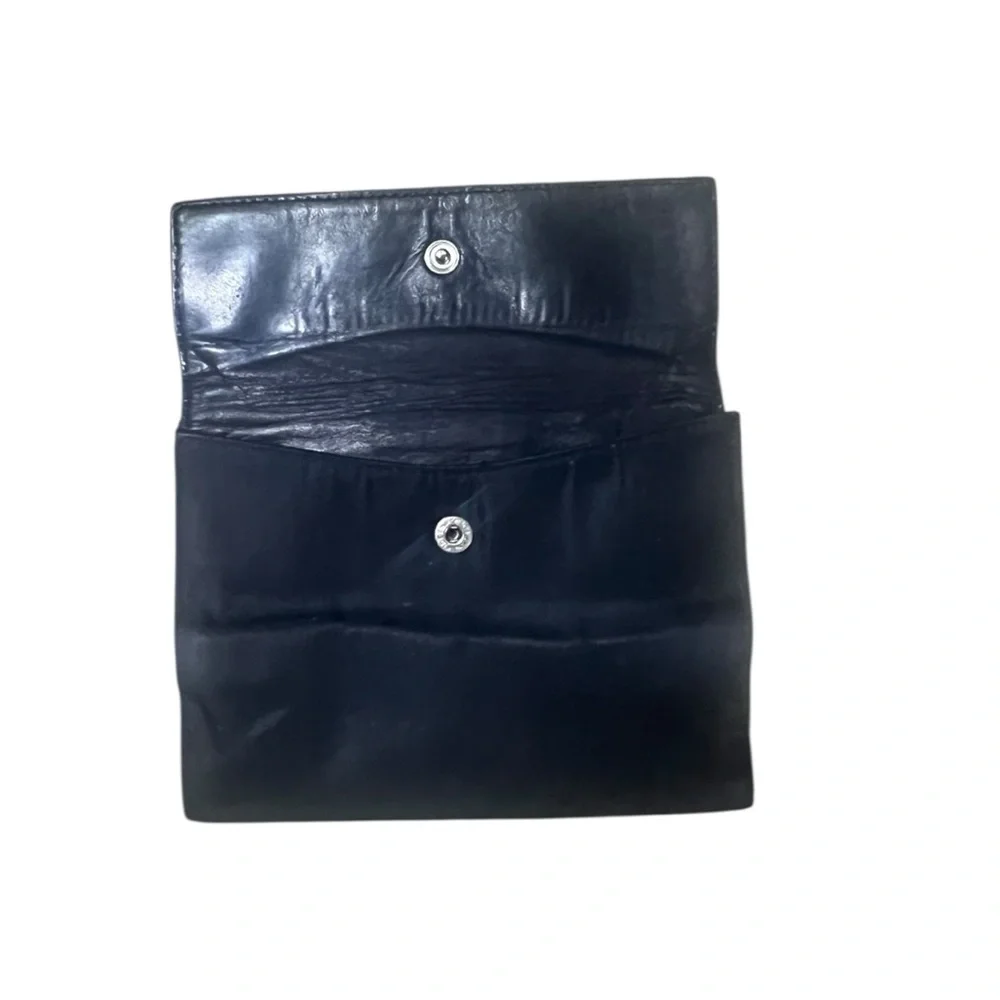 Prada Black Tessuto Nylon Saffiano‎ Leather 6 Key Holder Wallet Made in Italy